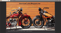 Desktop Screenshot of americancycles.blogspot.com