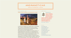 Desktop Screenshot of andinanoticias.blogspot.com