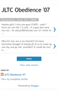 Mobile Screenshot of jltc-obedience07.blogspot.com