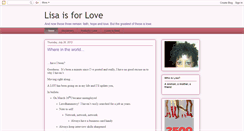 Desktop Screenshot of lisaisforlove.blogspot.com