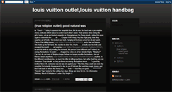 Desktop Screenshot of louisvuittonoutlethandbag.blogspot.com