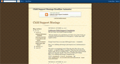 Desktop Screenshot of childsupportmusings.blogspot.com