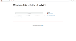 Desktop Screenshot of mountainbikesguide.blogspot.com