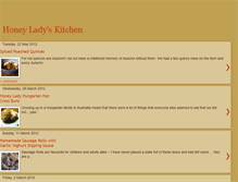 Tablet Screenshot of honeyladyskitchen.blogspot.com