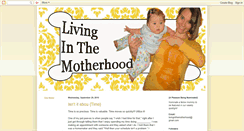 Desktop Screenshot of livinginthemotherhood.blogspot.com