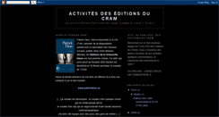 Desktop Screenshot of editionscram.blogspot.com