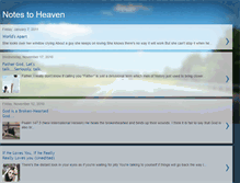 Tablet Screenshot of anerine-notestoheaven.blogspot.com