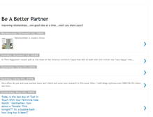 Tablet Screenshot of beabetterpartner.blogspot.com