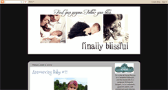 Desktop Screenshot of finallyblissful.blogspot.com
