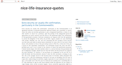 Desktop Screenshot of nice-life-insurance-quotes.blogspot.com