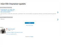 Tablet Screenshot of nice-life-insurance-quotes.blogspot.com