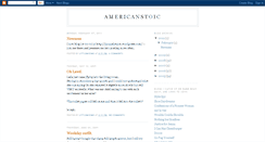Desktop Screenshot of americanstoic.blogspot.com