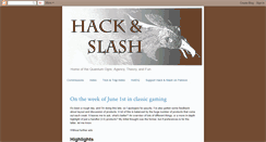 Desktop Screenshot of hackslashmaster.blogspot.com