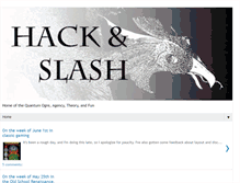 Tablet Screenshot of hackslashmaster.blogspot.com