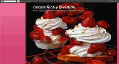 Desktop Screenshot of cocinaricaydivertida.blogspot.com