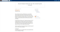 Desktop Screenshot of naturkunskapbdistans.blogspot.com