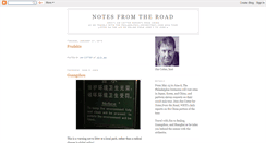 Desktop Screenshot of notesfromtheroad2008.blogspot.com