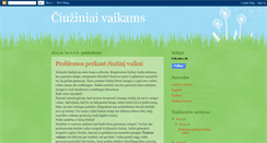 Desktop Screenshot of ciuziniai-vaikams.blogspot.com