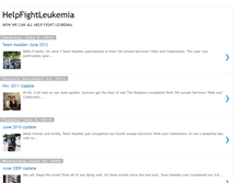 Tablet Screenshot of helpfightleukemia.blogspot.com
