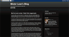 Desktop Screenshot of misterleansblog.blogspot.com