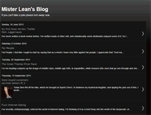 Tablet Screenshot of misterleansblog.blogspot.com