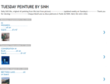 Tablet Screenshot of dailypeinture.blogspot.com
