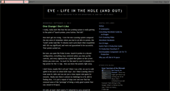 Desktop Screenshot of eve-lifeinthehole.blogspot.com