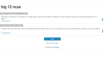 Tablet Screenshot of big-12-ncaa.blogspot.com