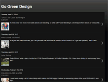 Tablet Screenshot of gogreendesign.blogspot.com