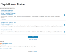 Tablet Screenshot of flagstaffmusicreview.blogspot.com