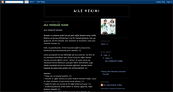 Desktop Screenshot of ailehekimiyim.blogspot.com