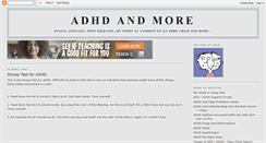 Desktop Screenshot of adhdandmore.blogspot.com