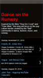 Mobile Screenshot of danceontherunway.blogspot.com