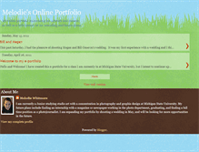 Tablet Screenshot of melodieonlineportfolio.blogspot.com