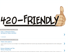 Tablet Screenshot of 420-friendly.blogspot.com