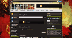 Desktop Screenshot of luxury-insider.blogspot.com