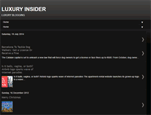 Tablet Screenshot of luxury-insider.blogspot.com