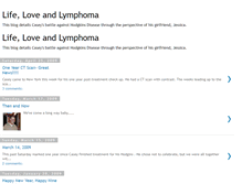 Tablet Screenshot of lifeloveandlymphoma.blogspot.com