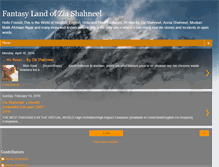 Tablet Screenshot of fantasylandofziashahneel.blogspot.com