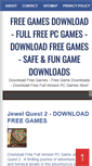 Mobile Screenshot of downloadgames999.blogspot.com
