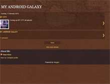 Tablet Screenshot of myandroidgalaxy.blogspot.com