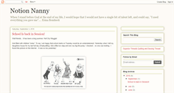 Desktop Screenshot of notionnanny.blogspot.com