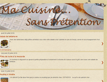 Tablet Screenshot of macuisinesanspretention.blogspot.com