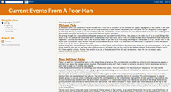 Desktop Screenshot of currenteventsfromapoorman.blogspot.com