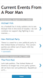 Mobile Screenshot of currenteventsfromapoorman.blogspot.com
