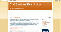 Desktop Screenshot of civilservicesexam.blogspot.com