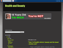 Tablet Screenshot of health-beauty-1plus.blogspot.com
