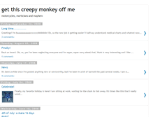 Tablet Screenshot of getthiscreepymonkeyoffme.blogspot.com