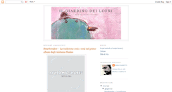 Desktop Screenshot of giardinodeileoni.blogspot.com