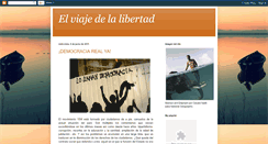 Desktop Screenshot of elviajedelalibertad.blogspot.com